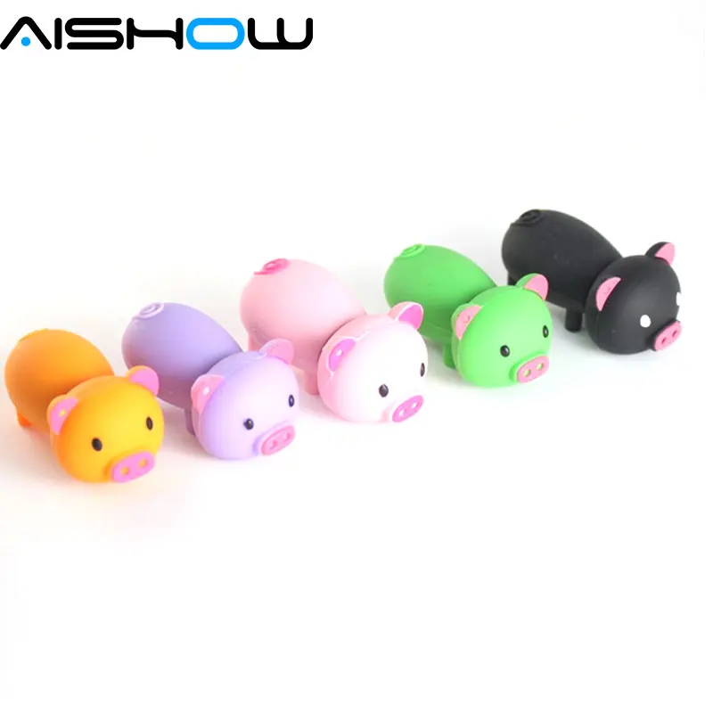 Lovely mini Pig USB Flash Drive cute animal pen drive Gift cartoon pendrives 4GB 8GB 16GB 32GB 64GB memory stick Wholesale | Компьютеры и