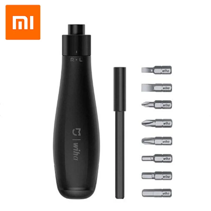 Набор отверток Xiaomi Wiha с трещоткой Высокоточный магнитный мини 8 в 1 отвертка | Отзывы и видеообзор