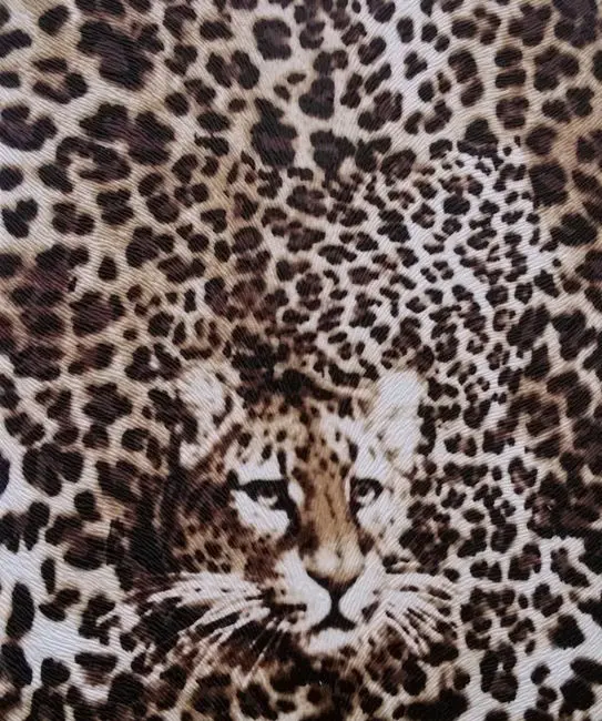 

synthetic PVC tiger printed leather material