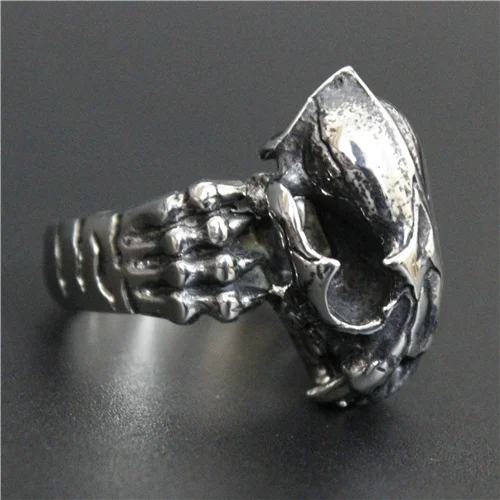 Новый дизайн оптом 316L нержавеющая сталь острые зубы динозавр Паракорд череп