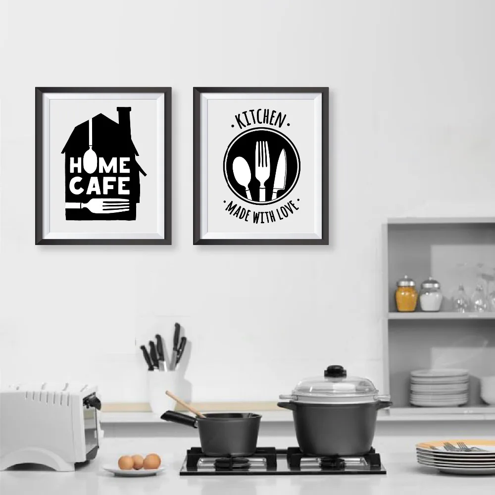 Кухня сделанная с любовью фотография и плакат Современная Картина на холсте для