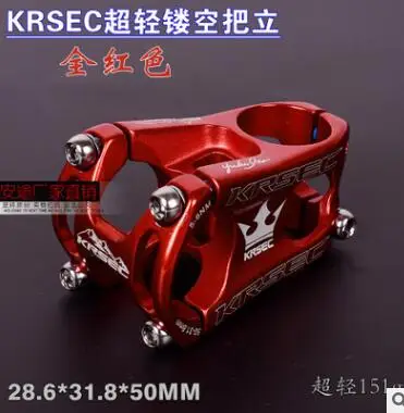 Q755 черный красный гоночный цикла 31,8*50 мм алюминиевый сплав стволовых велосипед спуске на станке велосипед стволовых MTB Горная дорога руль - Цвет: C