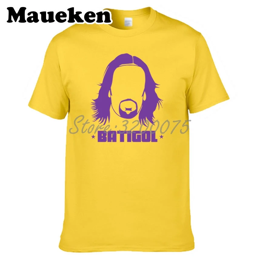 Мужская футболка Gabriel Omar Batistuta 9 BATIGAL стрижка Бог войны мужская для Аргентины Fiorentina