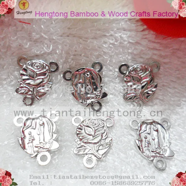 Бесплатная доставка недорогие розовые центральные части из сплава Розария