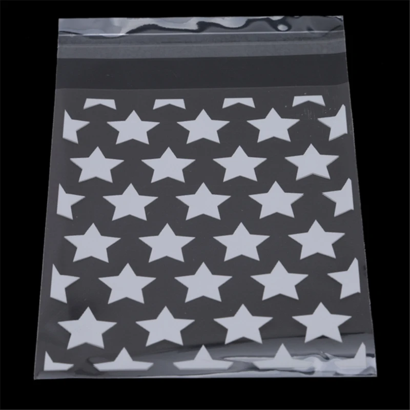 100 шт./компл. пластиковые пакеты для печенья конфет подарков свадеб белая и