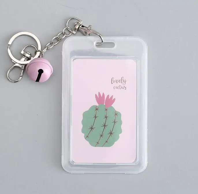 NO.3 1pcs Cute Cactus Card Case Cartoon Cat Card Cover Fashion Card Holder Kids Gift Office School Supplies Stationery - Color: NO.3