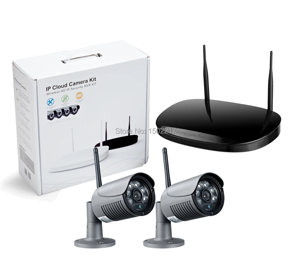 Новый Okayvision 2CH Беспроводной 720 P HD Открытый Камеры Безопасности Системы 1 ТБ