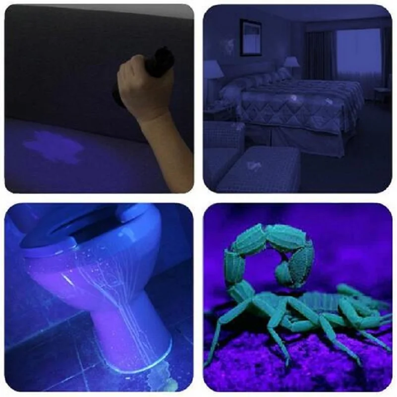 AloneFire супер 100 светодиодный UV светильник 395 400nm Светодиодный УФ фонарик фонарь