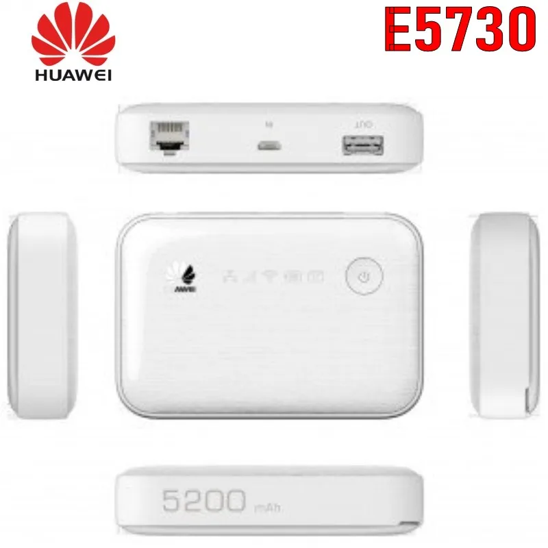 Разблокированный huawei E5730 3g мобильный карманный 3g WiFi модем 3g wifi роутер mifi dongle 3g с внешним аккумулятором usb rj45 pk e5570 e5776 e5756