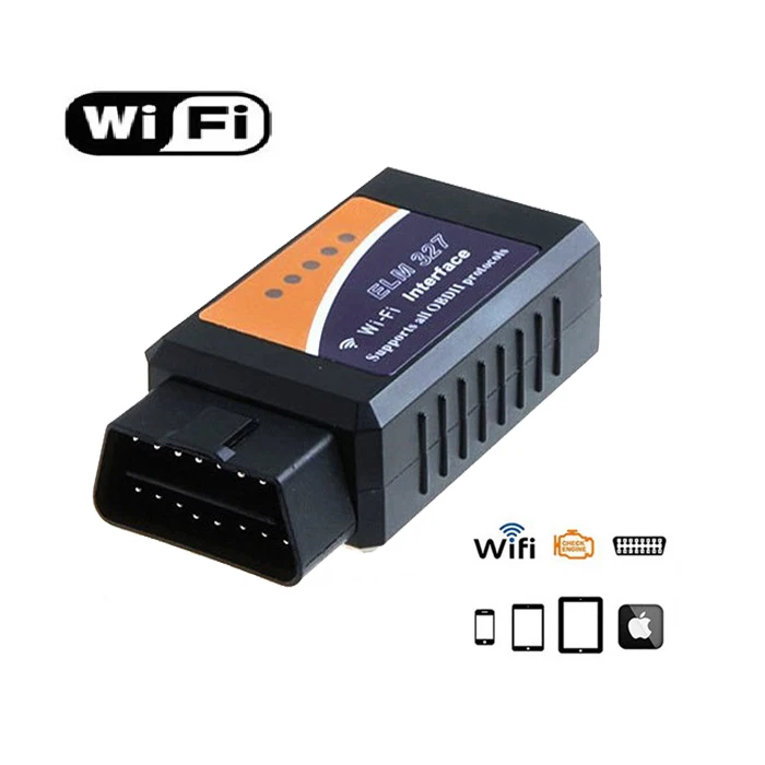 Автомобильный диагностический сканер ELM327 Wi Fi версия V1.5 OBD2 ELM 327 беспроводной для