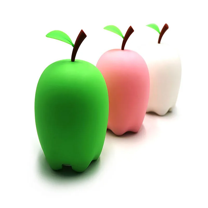 Креативный силиконовый ночник Apple USB Перезаряжаемый Pat красочный свет | Дом и сад