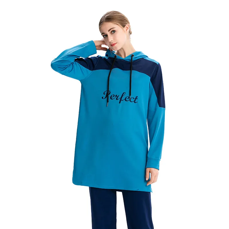 Женский свитер для тренировок в мусульманском стиле консервативное пальто с