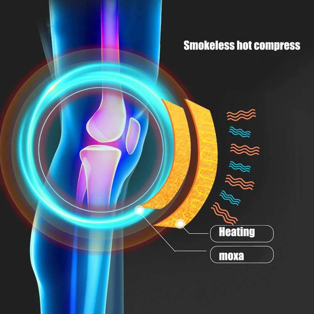 

Wireless Knee Vibration Heating Massager Joint Physiotherapy Massage Electric Massage Pain Relief Rehabilitation Equipment Care