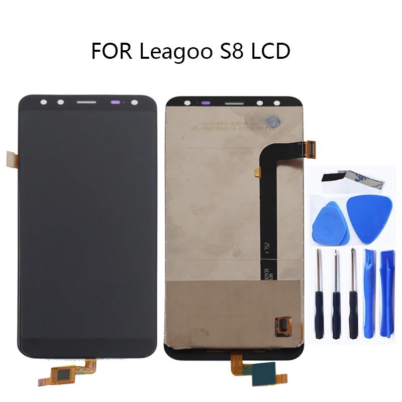 

high quality For Leagoo S8 LCD Display Glass panel Touch screen digitizer Assembly For Leagoo S8 LCD Phone Parts replacement