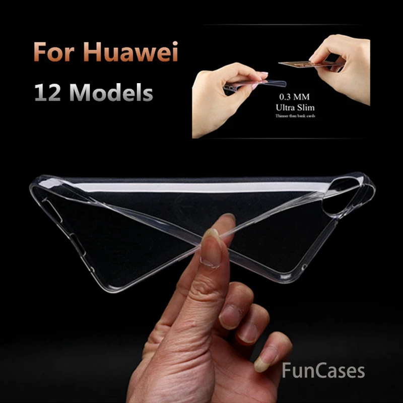 Для huawei P8 P9 MATE 7 8 9 G7 G8 4X 5X 4C Y6 Honor Новинка Лидер продаж ультра тонкий прозрачный TPU