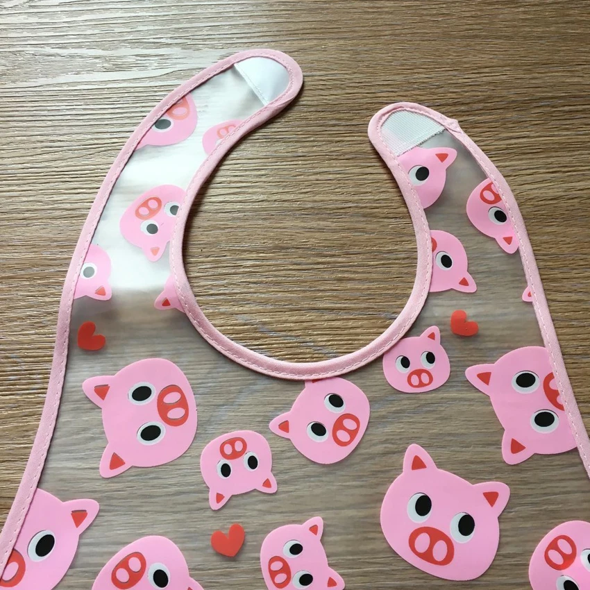 Водонепроницаемые детские нагрудники с персонажами из мультфильмов для