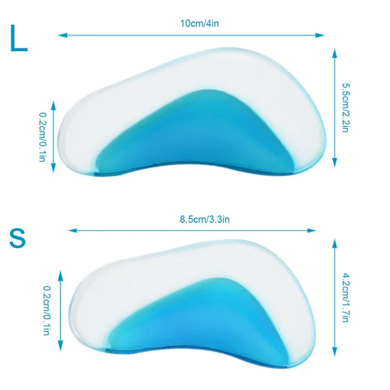Sunvo Silicone Gel Children Orthotics Insoles for Kids Baby Flatfoot Orthopedic Corrector Arch Support Cushion Shoes Pads Sole