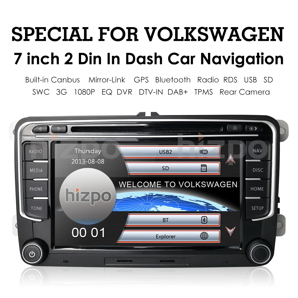 Автомобильный dvd-плеер для V W/Volkswagen/Golf/Polo/Tiguan/Passat/b7/b6/SEAT/leon/Skoda/Octavia " радио gps BT камера зеркальное соединение