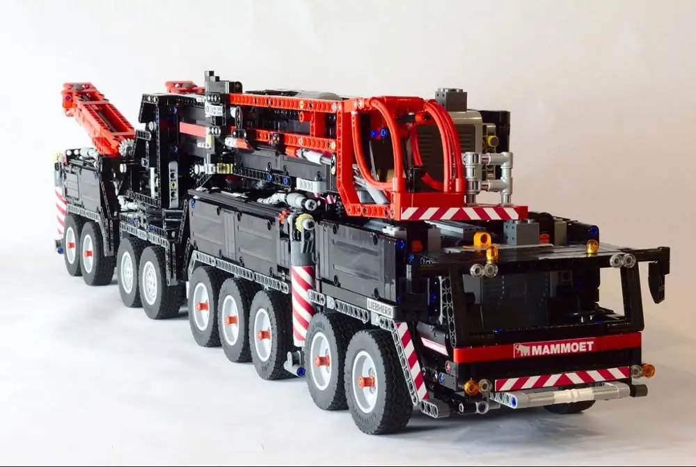 MOC RC power function Crane LTM11200 fit моторная техника MOC-20920 наборы строительные блоки кирпичи diy игрушка в подарок