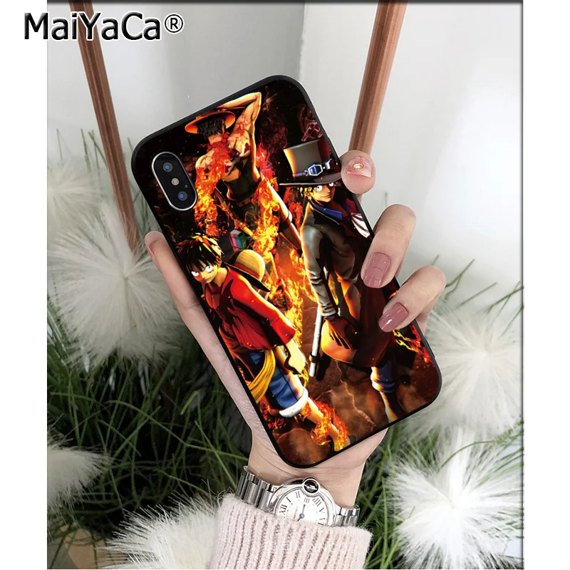 A12 MaiYaCa one piece Monkey D Луффи Зоро ТПУ мягкий черный чехол для телефона iPhone X XS MAX 6 6S 7 7plus 8 8Plus 5 5S XR - Цвет: A12