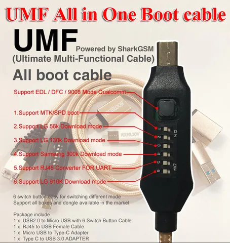 Универсальный кабель Umf для edl dfc, модель 9800 для моделей qualcomm/mtk/spd boot, для lg 56k/910k