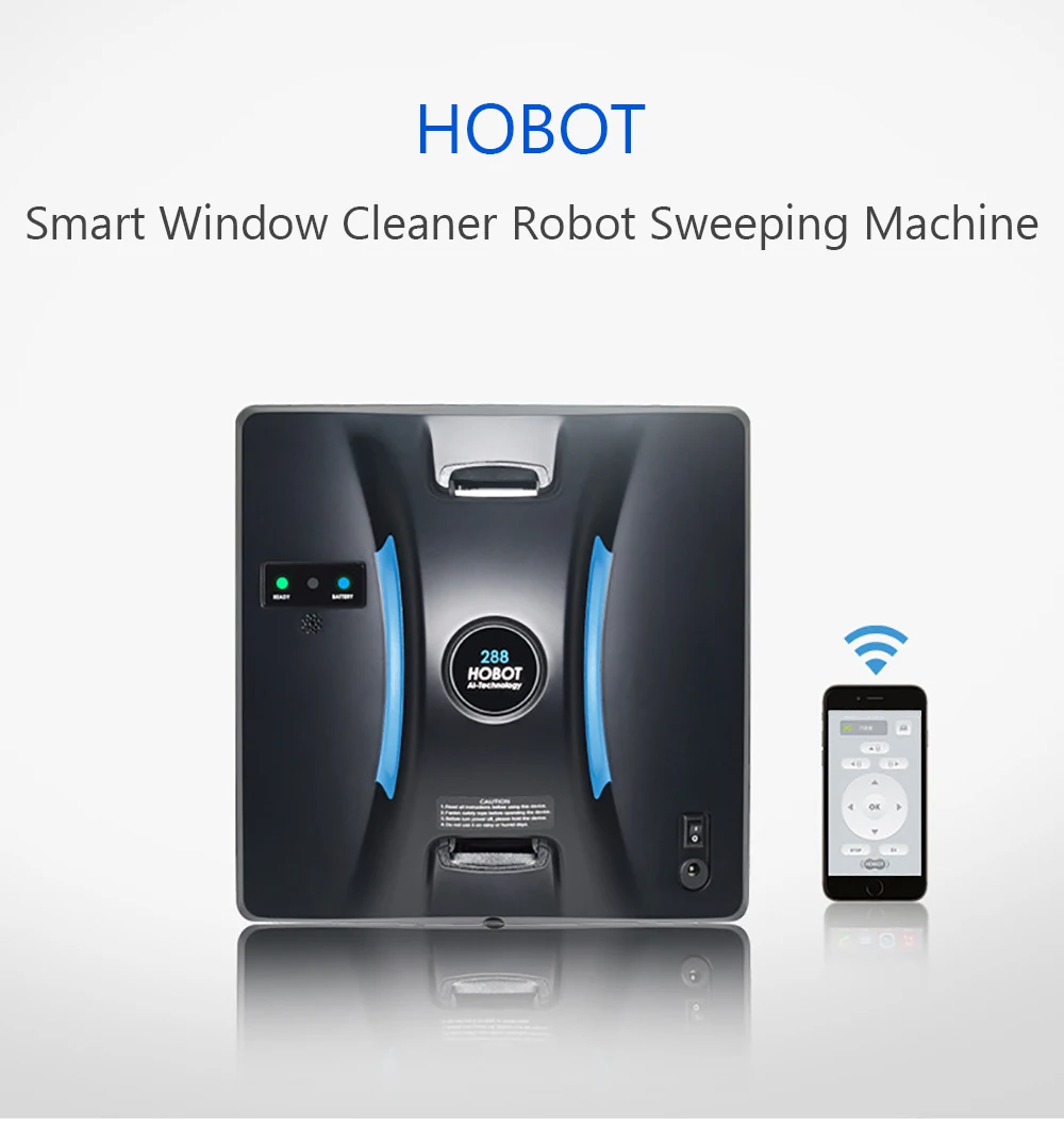 HOBOT 288 бытовой умный мойщик окон робот уборочная машина с высоким всасыванием влажная сухая мойка умный автоматический робот-пылесос для окон