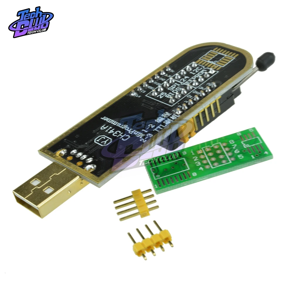 Программатор USB WCH341A серия 24 EEPROM Writer 25 плата флэш BIOS SPI модуль для TTL 5 3 В Драйвер