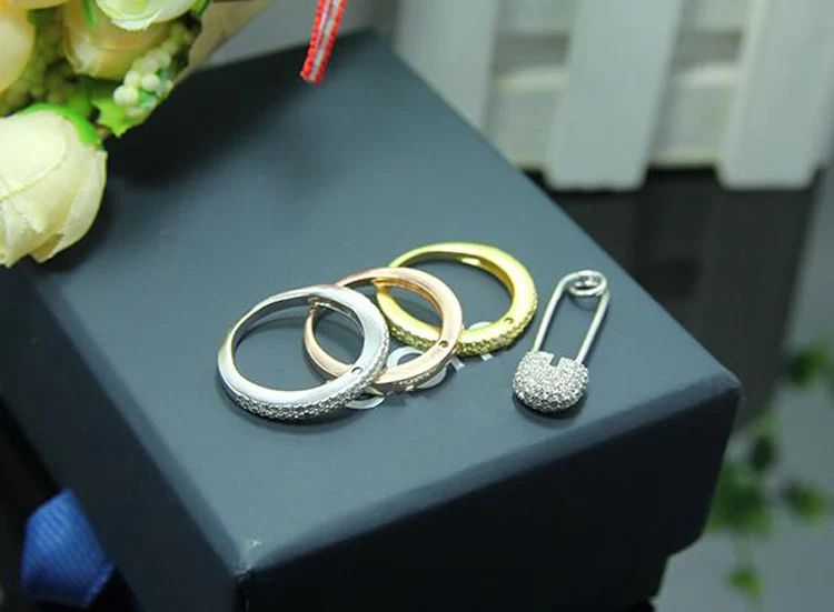 Новинка популярные комплекты колец с тремя кольцами кольцо кластерной пряжкой