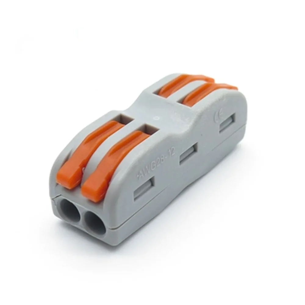 

wire connector SPL-2 cage spring new universal docking type quick wiring conductor terminal block electrical equipmen