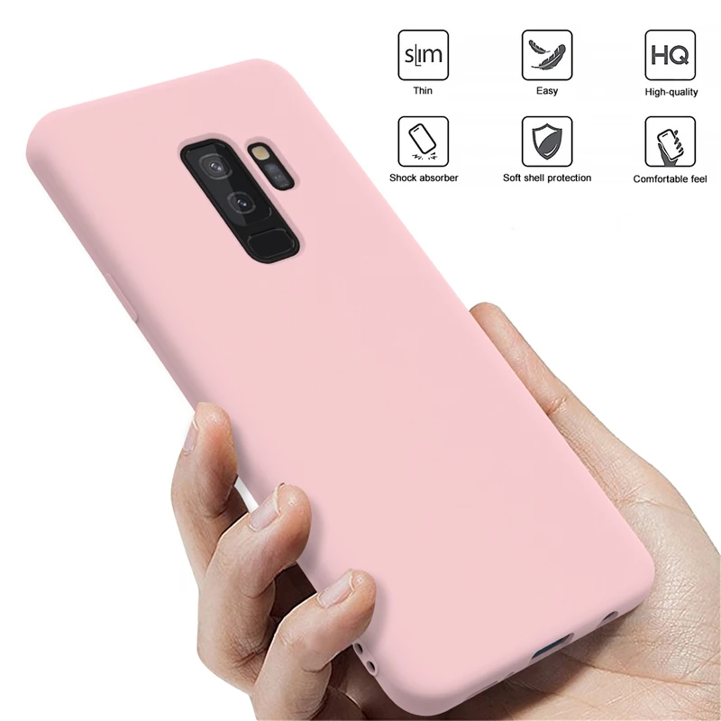 Тонкий Мягкий ТПУ силиконовый чехол для Samsung Galaxy S10 S9 plus S10e карамельный цвет A70 A40 A50