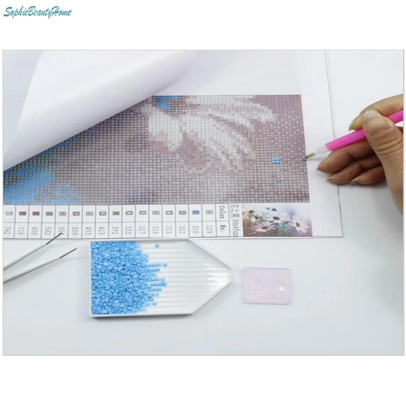 Sophie beauty home DIY5D Алмазная картина вышивка с розами голова Хрустальная 3D мозаика