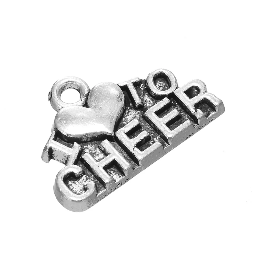 

0 Новинка Подвески I LOVE TO CHEER word charms