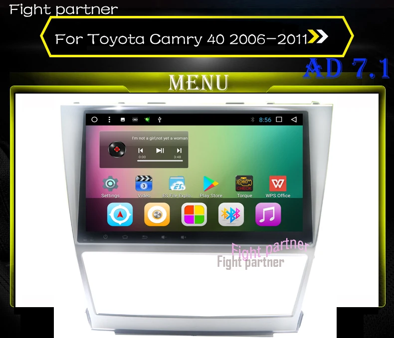 Заводская цена Android 7 1 автомобильное радио для Toyota Camry 40 2006 2011 Автомобильный dvd плеер с GPS 4G WIFI RDS Радио Стерео