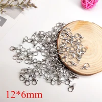 200pcslot lobster clasp and iron ring nickel free high quality lobster buckle diy for tassel small component pendant decoration