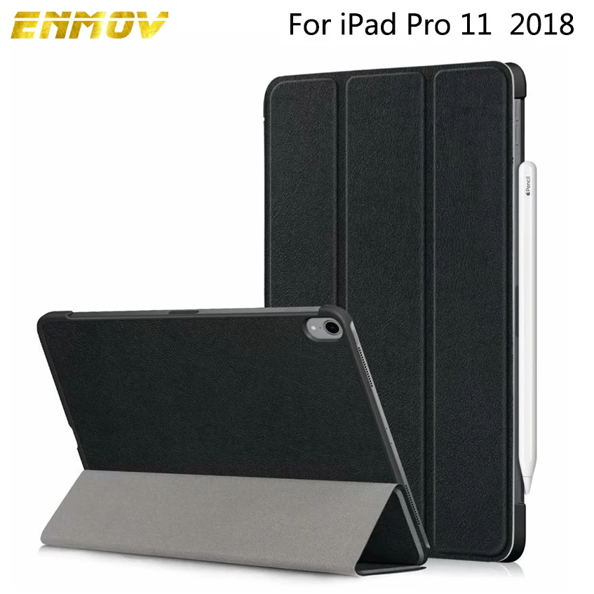 Ultra Thin Megnetic Funda For iPad Pro 11 2018 Table Stand Smart Folio Cover for Apple PU Leather Case | Компьютеры и офис