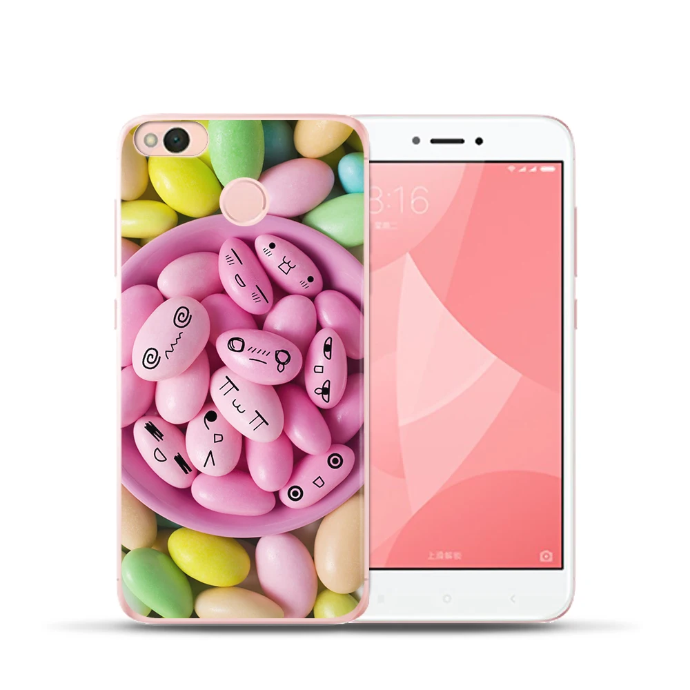 Яркий чехол для телефона Xiaomi Redmi 6 6A 4 4A 4X 5A Note4 Mi6 A1 MI8 5X9 мягкий силиконовый из ТПУ Etui
