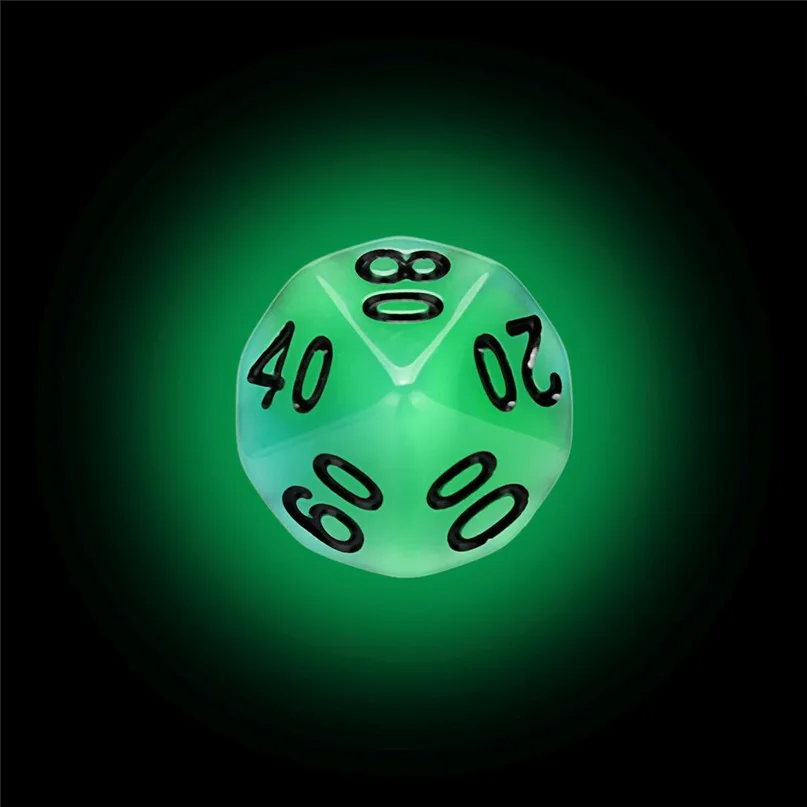 7 шт./компл. цифровой кости Световой TRPG игра многогранные D4-D20 мульти-сторонее