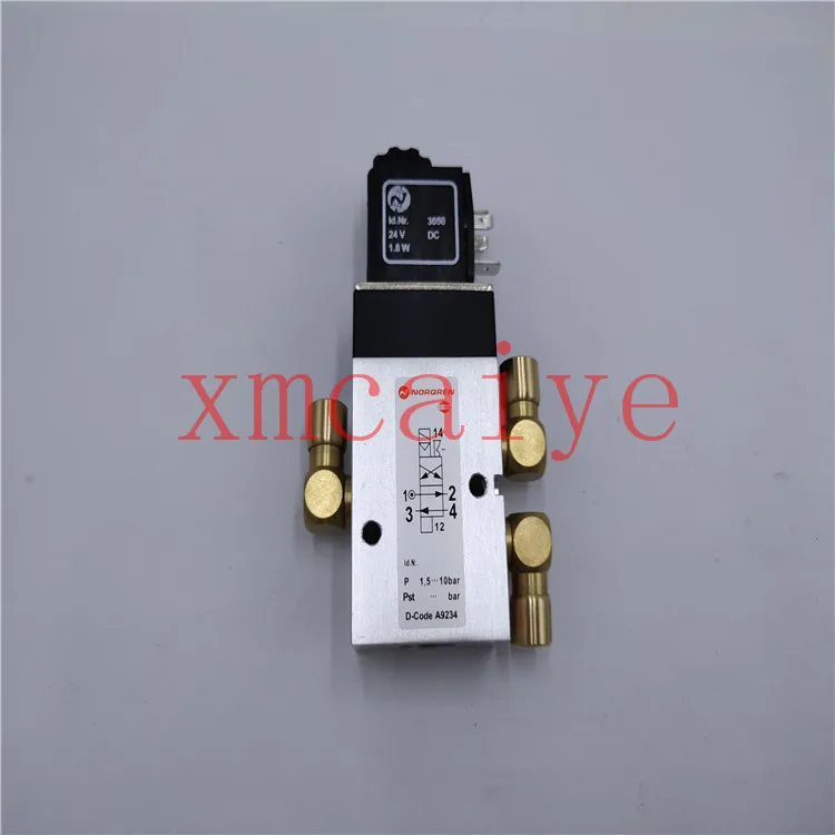 

5 pcs S9.184.1051 Pneumatic 4-2 Way Valve 6mm Push Fits x3 Brass Mouthpiece SM102 SM74 PM52 Machine