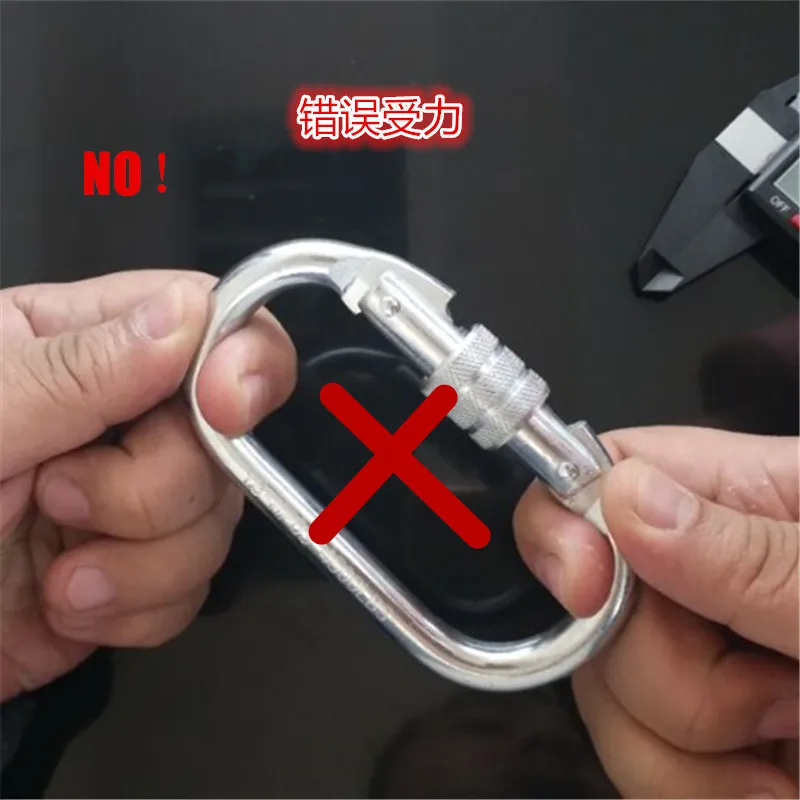 Professional level 11 см extra large Йога-гамак повесить пряжки Открытый Восхождение Карабин супер несущей 30KN 6500Ibs безопасности