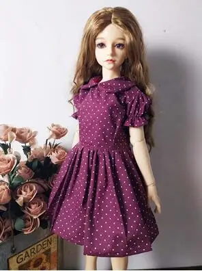 E T02-X548-1 Одежда для кукол Blyth 1/3 1/4 bjd 1/6 аксессуары для кукол хлопковое классическое платье с цветочным рисунком 1 шт - Цвет: E