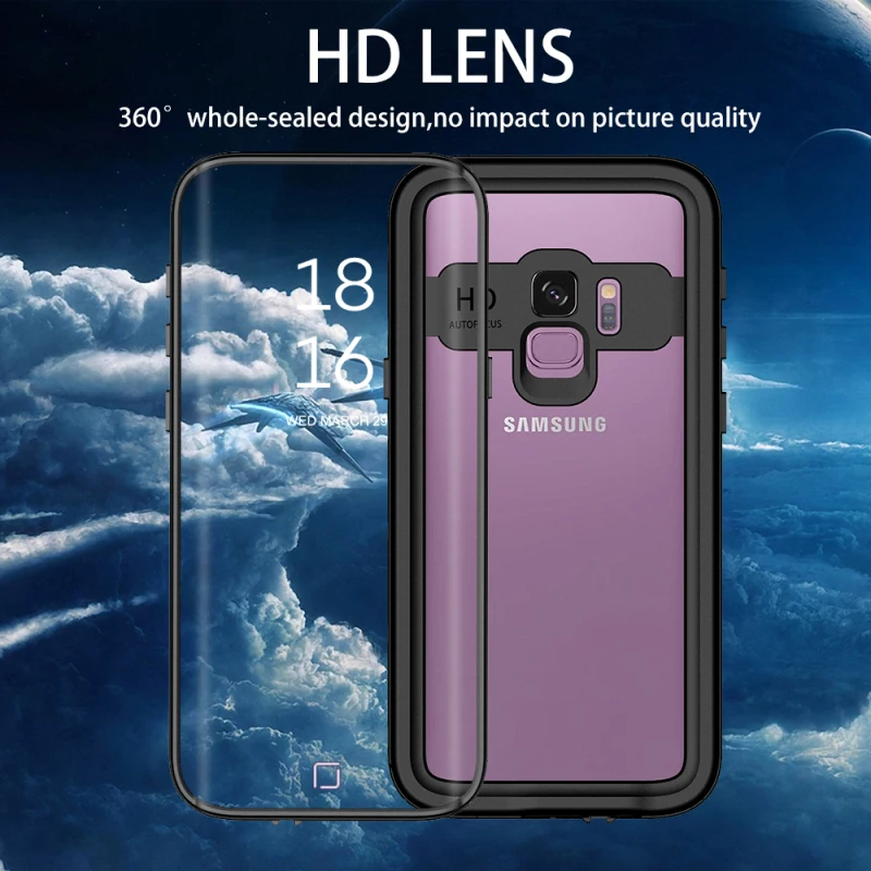 Водонепроницаемый Чехол IP68 360 для Samsung Galaxy S10 Plus защита от снега чехол S9 Note 9 |