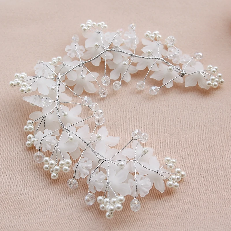 Ювелирные украшения на голову с цветами повязки для невесты волос головной убор