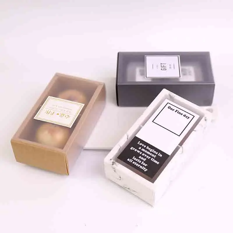 2 шт Матовый кекс коробки небольшой подарок печенье конфеты Коробки с базовыми