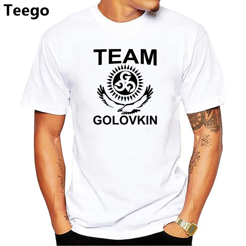 2018 Men Print Gennady Golovkin GGG Fashion T-shirt O-Neck Short sleeves Summer Fitness men t shirt | Мужская одежда