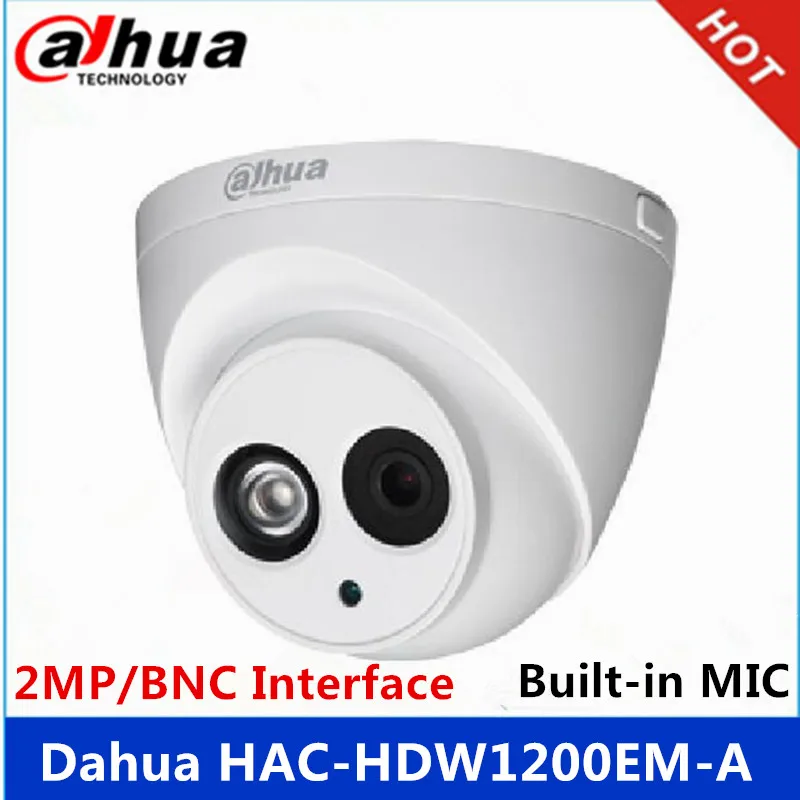 Оригинал Dahua DH HAC HDW1200EM A металлический корпус HDCVI камера Встроенный микрофон 2MP IR 50M