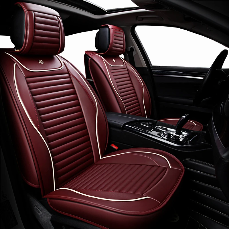 Новые кожаные универсальные чехлы на сиденья для mazda 6 gh CX-5 opel zafira b bmw f30 vw passat b6 solaris