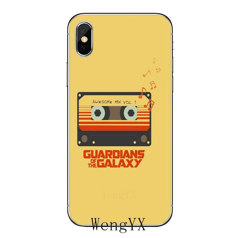 Тонкий мягкий чехол для телефона Apple IPhone X XR XS Max 8 7 6s 6 plus SE 5s 5c 5 4s 4 стражи Galaxy Awesome Mix Vol 1