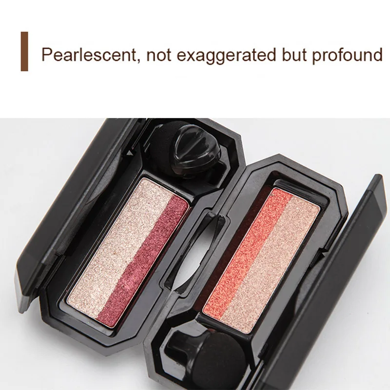 1 шт. Женская Двухцветная палитра теней для век ленивый длительный Макияж