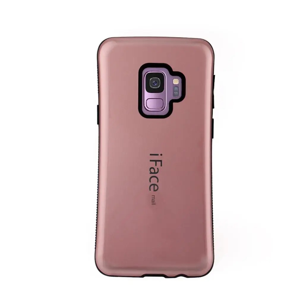 Rose Gold Сверхпрочный чехол iFace Mall для samsung Galaxy S9/S9 Plus, ударопрочный чехол на заднюю панель, жесткий корпус, полная Защита, Чехол для мобильного телефона s - Цвет: Rose Gold