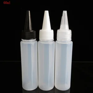 10 шт. ПЭВД 2 унции60 мл бутылка с единорогом с закручивающейся крышкой, пустая сдавливаемая бутылка с пигментом, краской, жидкостью для электронной сигареты, бутылка с закручивающейся крышкой